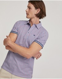 Oxford - Milo Cotton Jersey Printed Polo