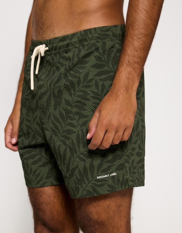 Assembly Label - Palm Print Swim Shorts