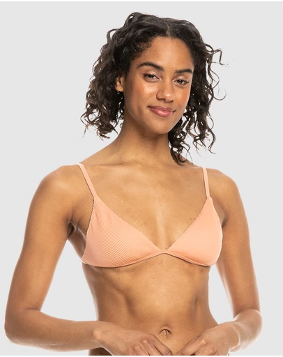 Roxy - Rib Roxy Love The Quiver Tri Bikini Top For Women