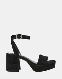 Steve Madden - Mercerr Black Suede Heels