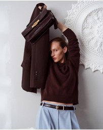 Oroton - Embellished Rib Knit Crew Jumper