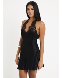 Alice In The Eve - Talia Halter Lace Mini Dress