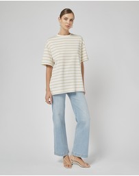 DRICOPER DENIM - Amy Beige Stripe Tee