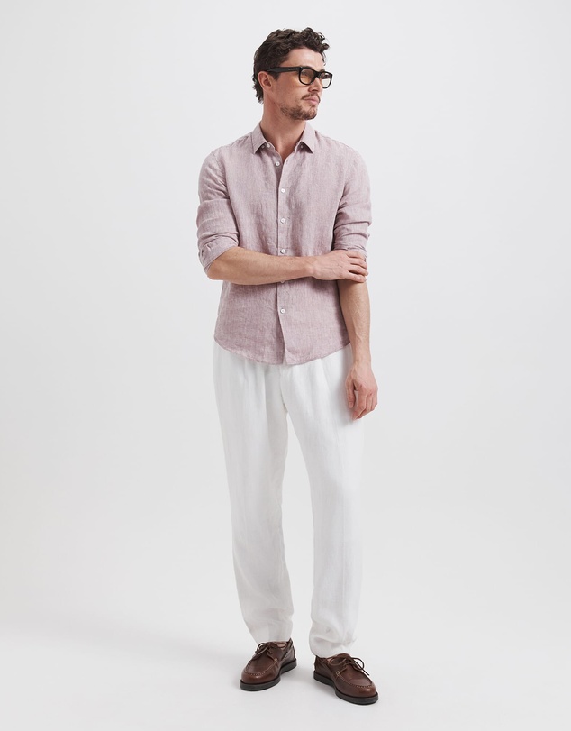 SABA - Anderson Classic Yarn Dyed Linen Shirt