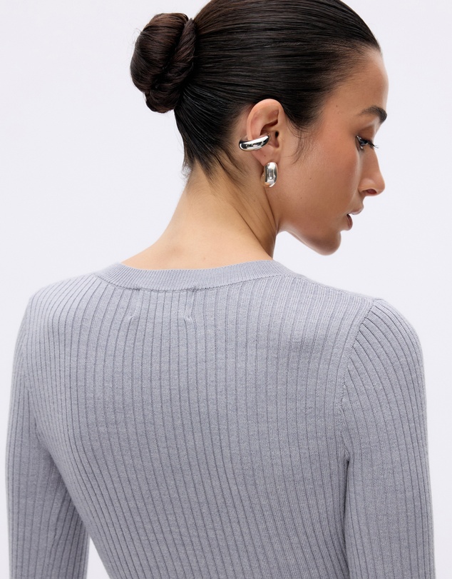 Minima Esenciales - Wren Merino Wool Rib Knit Top