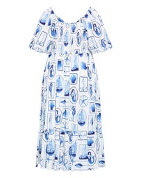 City Chic - Giselle Amalfi V Neck Maxi Dress