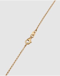 Elli Jewelry - Necklace Ribbon Pendant Basic Trend in 925 Sterling Silver Gold Plated