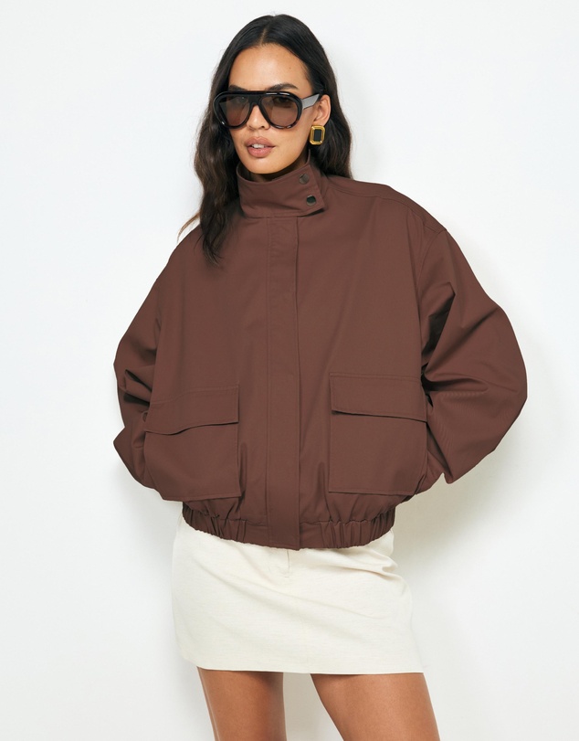 AERE - Ines Funnel Neck Bomber