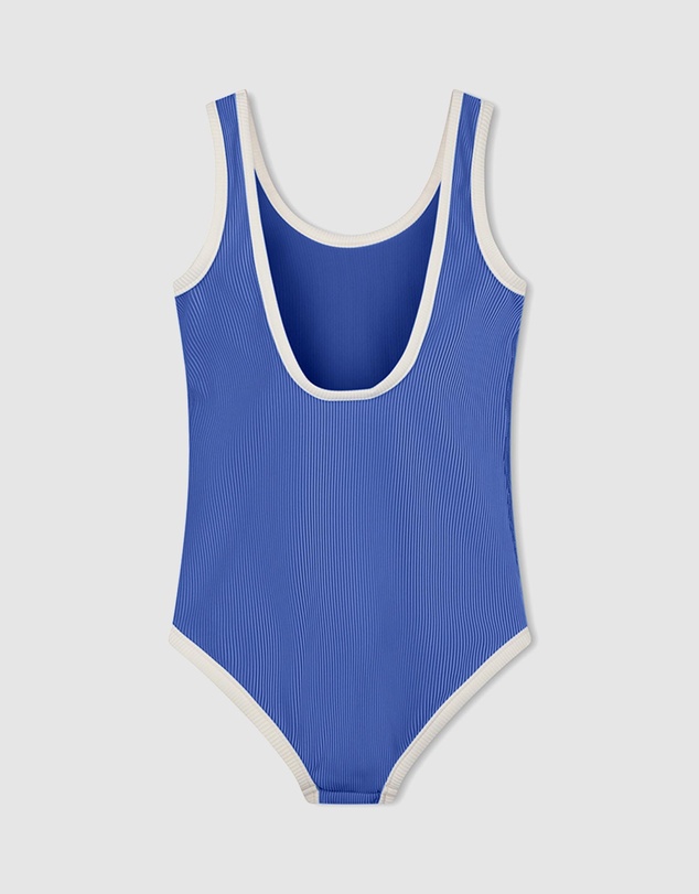 Zulu & Zephyr Mini - Mini Stripe Rib Scoop One Piece - Babies-Teens