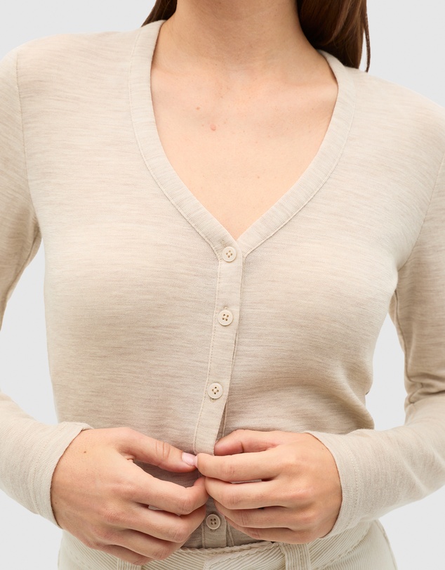 Seed Heritage - Australian Merino Cropped Cardigan