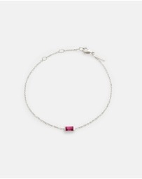 Kirstin Ash - Baguette Birthstone Bracelet July Ruby