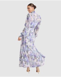 Honey and Beau - Fluerina High Neck Midi Dress