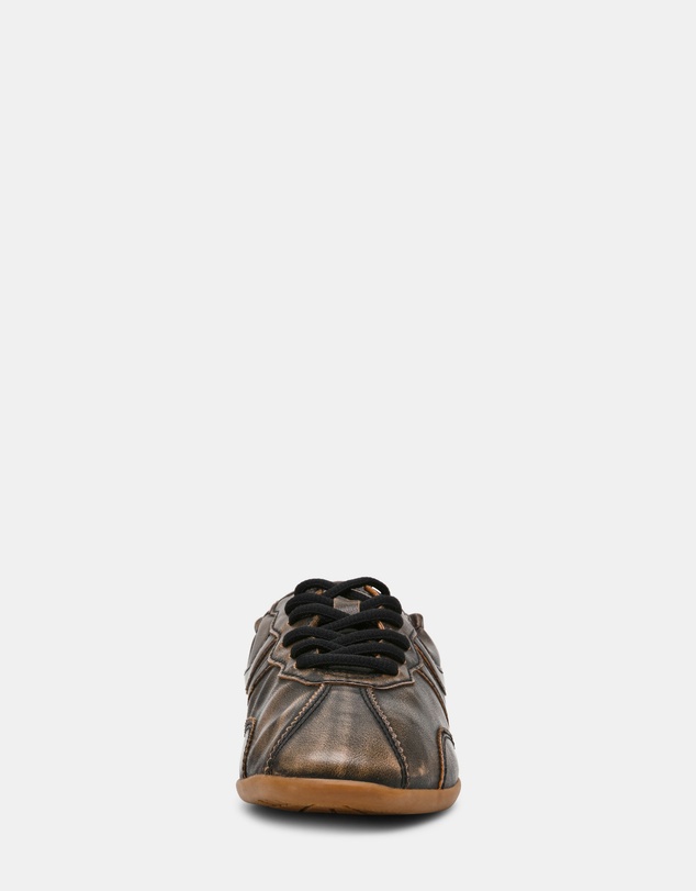 Steve Madden - Khaia Brown Distressed Sneakers
