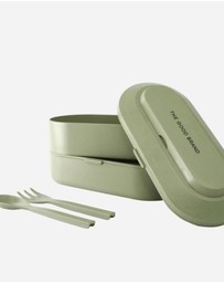 The Good BRAND - Dual Layer Bento Box with Fork & Spoon