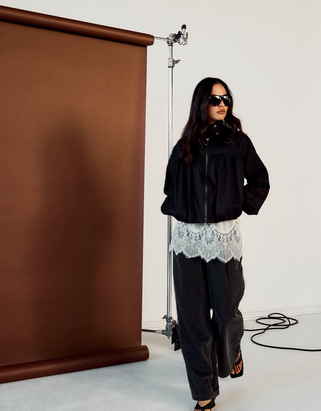 AERE - Isla Lightweight Funnel Neck Bomber