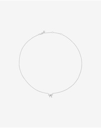 Michael Hill - Bow Necklace and Stud Earrings Gift Set with Cubic Zirconia in Sterling Silver