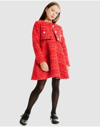 Bardot Junior - Sutton Boucle Crop Jacket - Kids-Teens