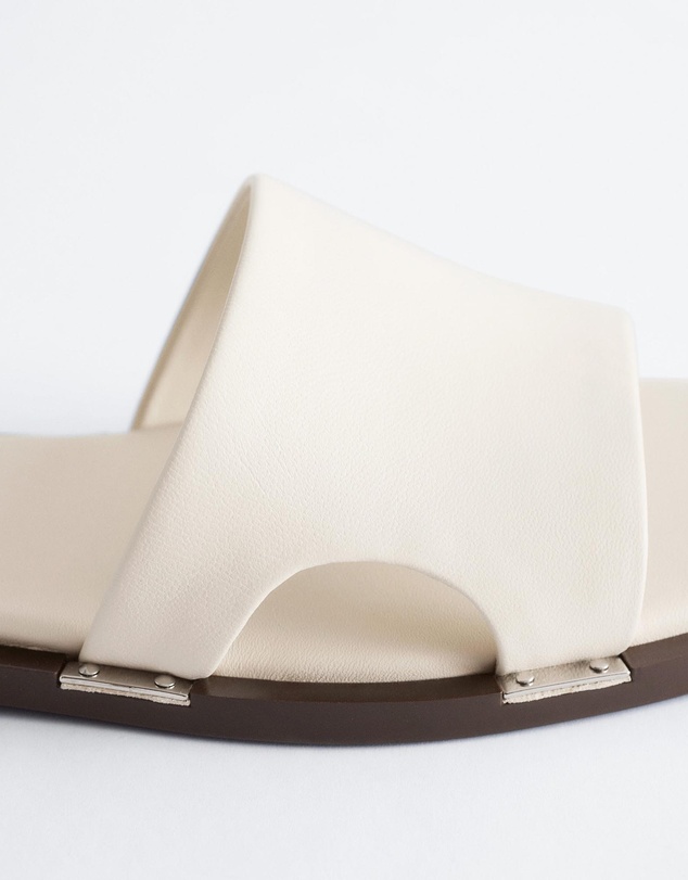 & Other Stories - Metal-Detail Leather Slides