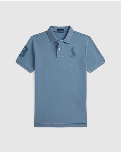 Polo Ralph Lauren - Big Pony Cotton Mesh Polo Shirt - Teens