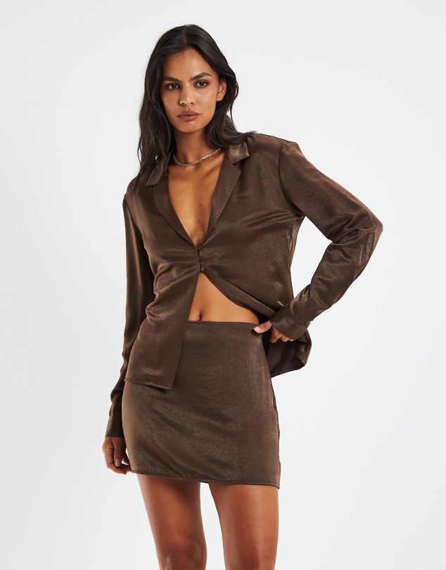 Alice In The Eve - Esme Silky Longline Shirt