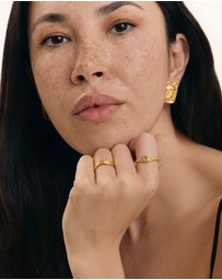 HOUSE OF SLANI - Adeline Wave Gold Ring