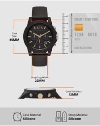 Armani Exchange - Black Chronograph Watch AX7105