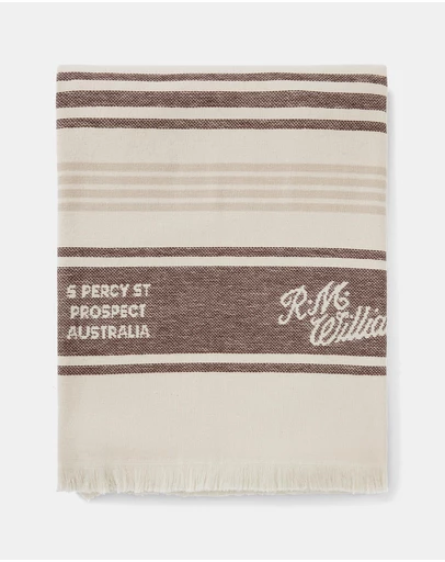 R.M.Williams - Striped Script Towel