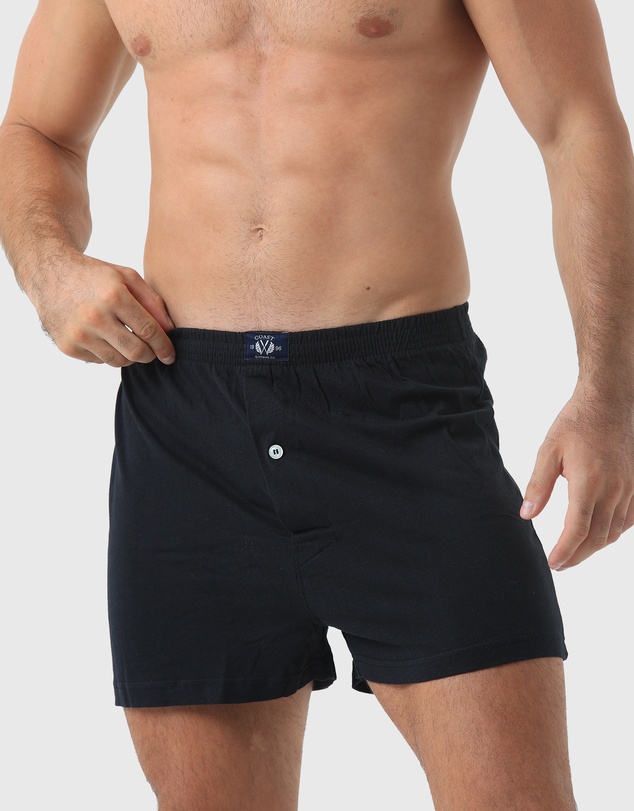 Coast Clothing - 2 Pack Knit Boxers - Black