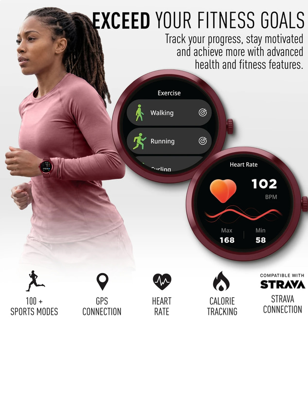 Reflex Active - Spectra 300R Burgundy Smart Watch