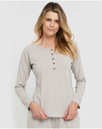 Bamboo Body - Long Sleeve Henley Top