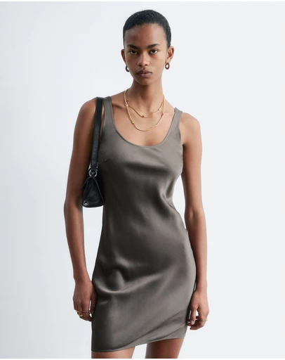 & Other Stories - Satin Slip Mini Dress