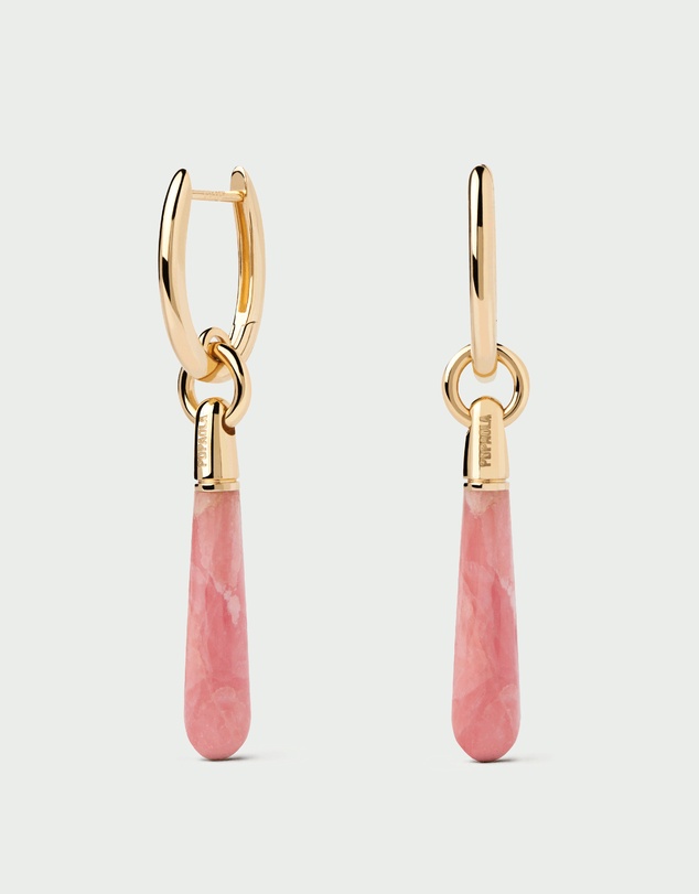 PDPAOLA - Rhodochrosite Large Jupiter Hoops