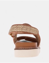 Mia Vita - Dakota Slingback Sandal - Natural Raffia