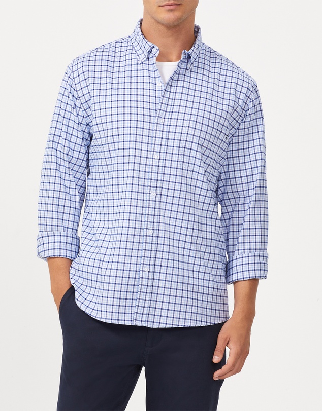 Van Heusen - Stretch Gingham Oxford Casual Shirt