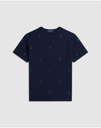 Polo Ralph Lauren - Polo Pony Cotton Mesh Tee - ICONIC EXCLUSIVE - Teens