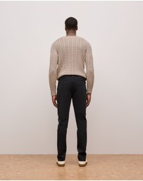 Trenery - Organically Grown Cotton Modern Slim Black Wash Jean in Black