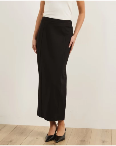 Atmos&Here - Ponte Pencil Maxi Skirt
