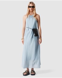 & Other Stories - Sleeveless Halterneck Midi Dress