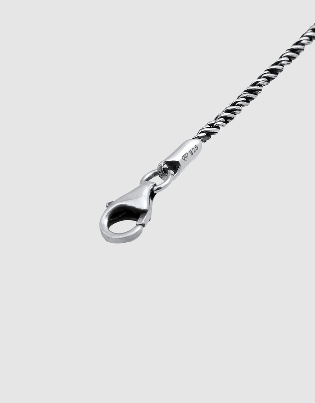Kuzzoi - ICONIC EXCLUSIVE - Classic Rope Chain Necklace in Oxidised 925 Sterling Silver