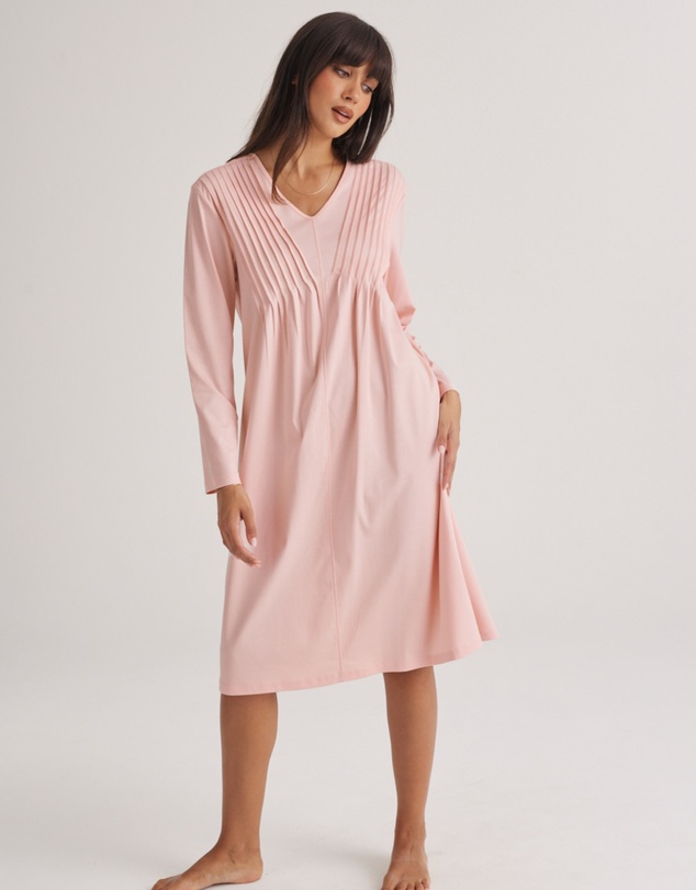 Love and Lustre - Pin Tuck L/S Nightie
