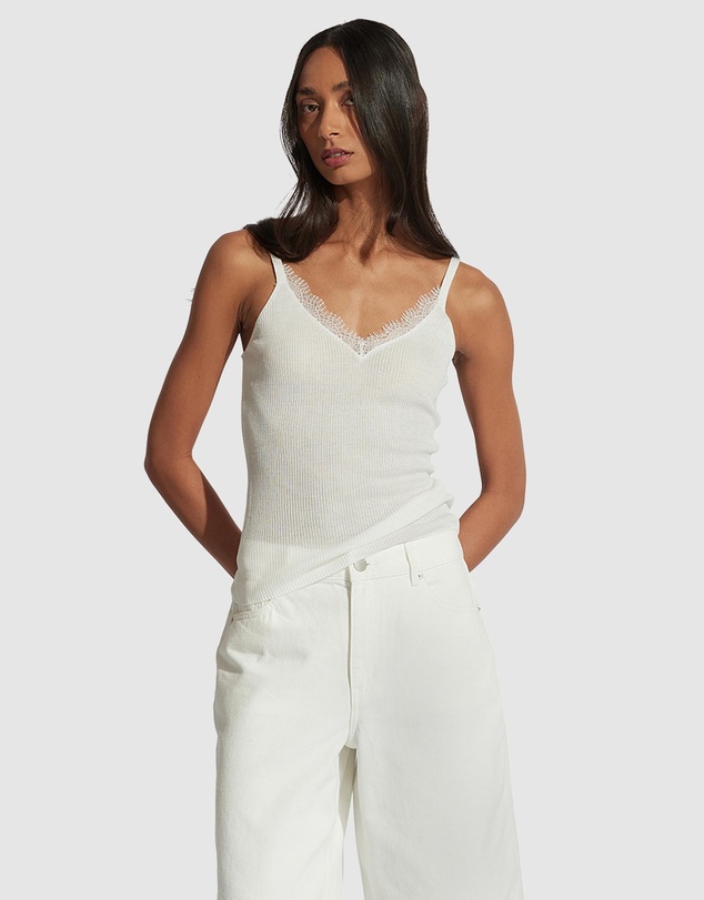 Decjuba - Gracie Lace Knit Tank