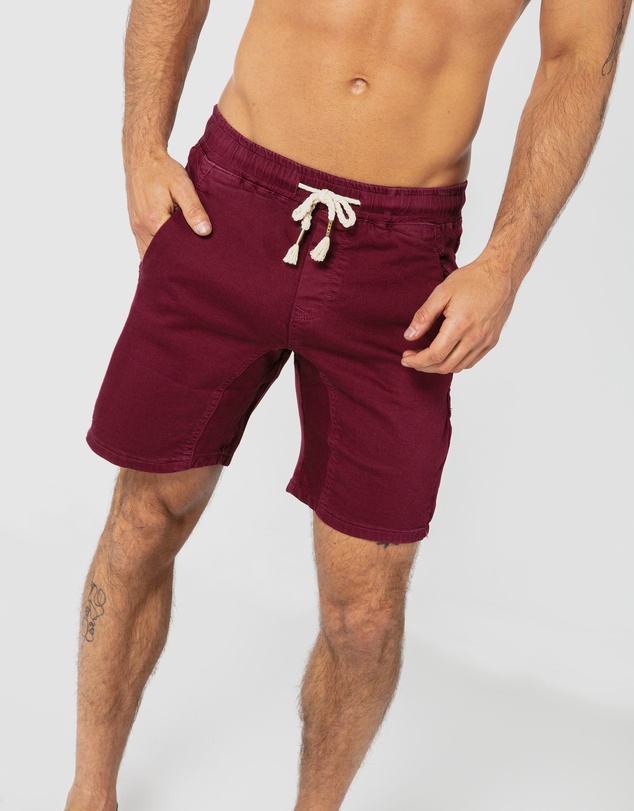 ONEBYONE - Hudson Maroon Shorts