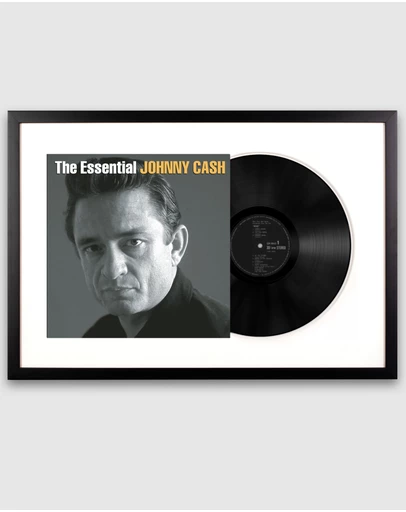 iWorld - Framed Johnny Cash the Essential Johnny Cash Vinyl Album Art