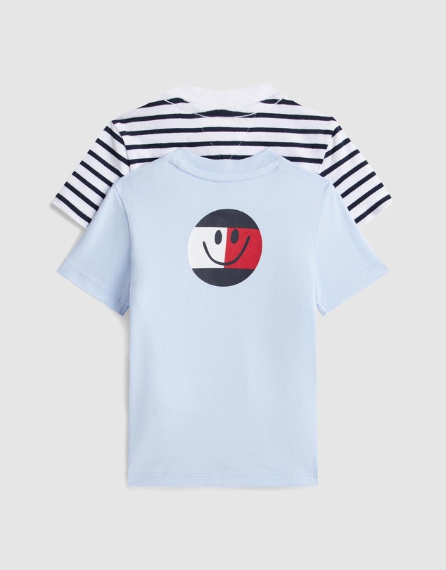 Tommy Hilfiger - 2-Pack Back Smiley Logo Jersey T-Shirt - Babies