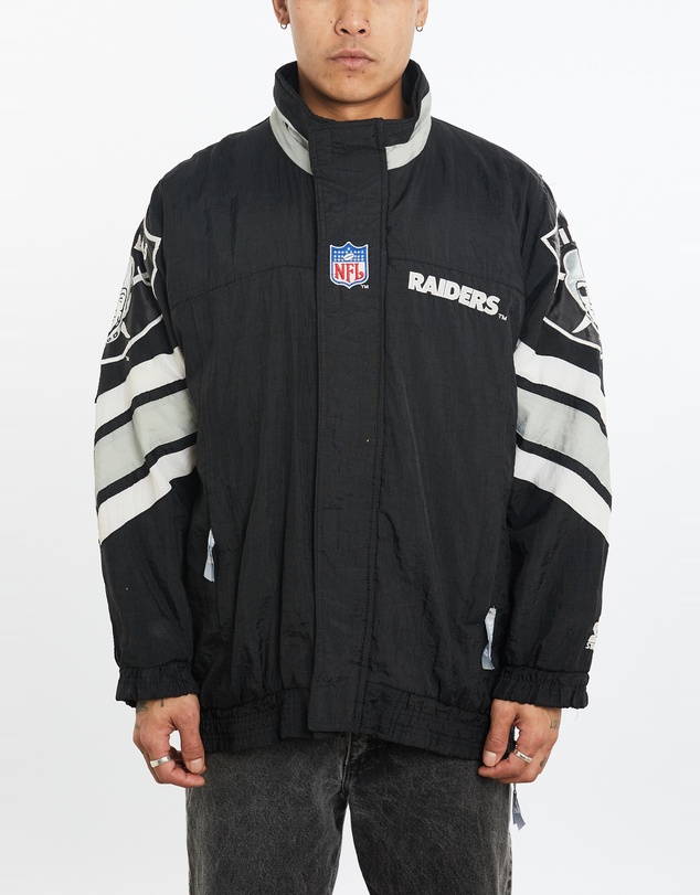 Vintage by The Real Deal - Pre Loved - Vintage 90s Starter NFL Los Angeles Raiders Puffer Jacket