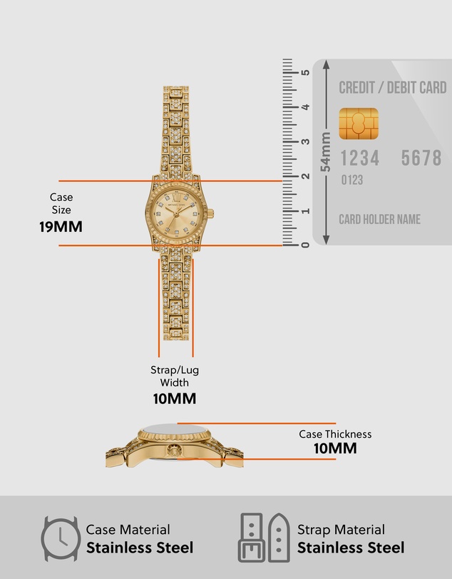 Michael Kors - Lexington Gold Tone Analogue Watch