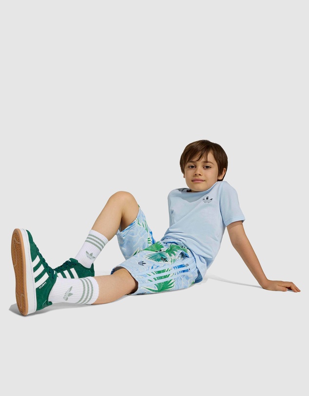 adidas Originals - Allover Print Regular Shorts and Tee Set - Kids-Teens