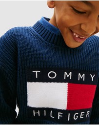 Tommy Hilfiger - Heritage Flag Chunky Knit Jumper - Teens