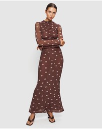 KIVARI - Edie Mesh Maxi Dress