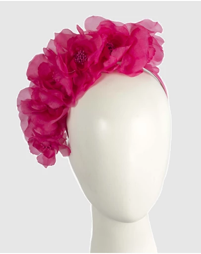 Max Alexander - Fuchsia Flower Headband Fascinator